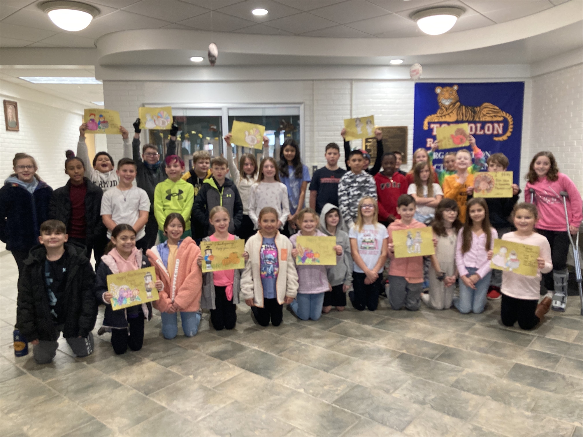 Toffolon Fifth Graders Support Senior Center Plainville Community